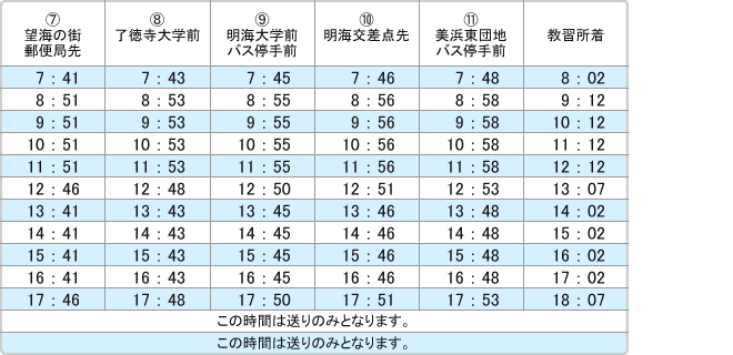 指定 市川中央自動車教習所 無料送迎バス 新浦安 入船ルート